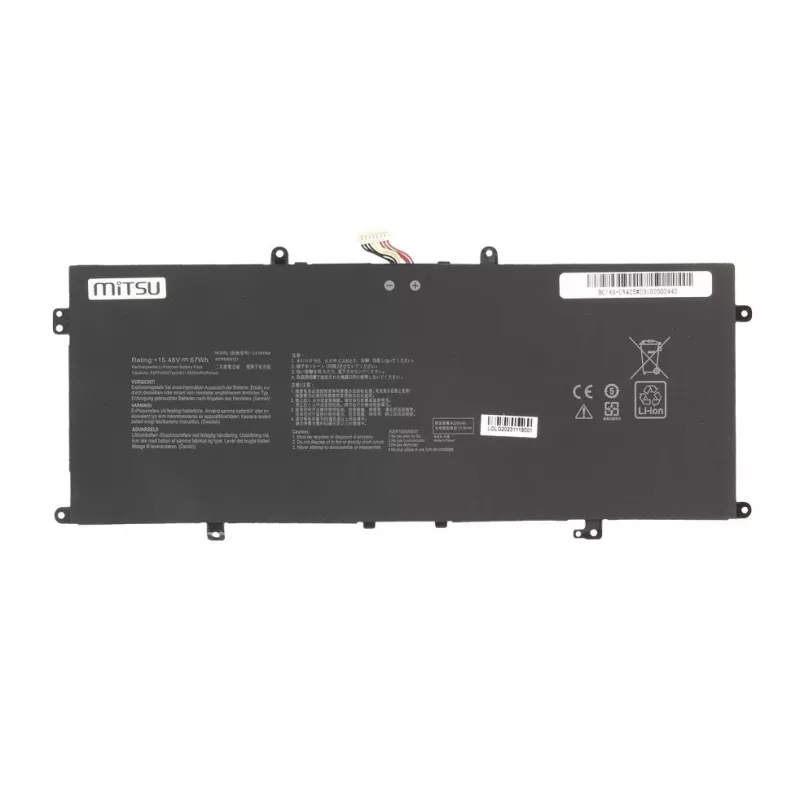 Bateria MITSU C41N1904 para ASUS — 4347mAh 15,48V, modelo BC/AS-UX425