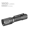 Lanterna LED recarregável AceBeam P16 1000 lúmenes cinzento