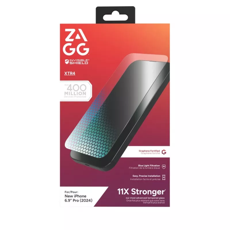Vidro de ecrã InvisibleShield Glass XTR4 Apple iPhone 16 Pro Max