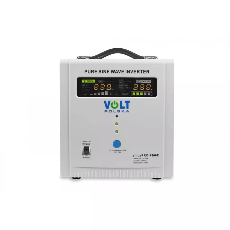 Unidade de alimentação ininterrupta Volt SINUS PRO 1500 E 12V/230V Line-Interativo 1,5 kVA 1050 W branco