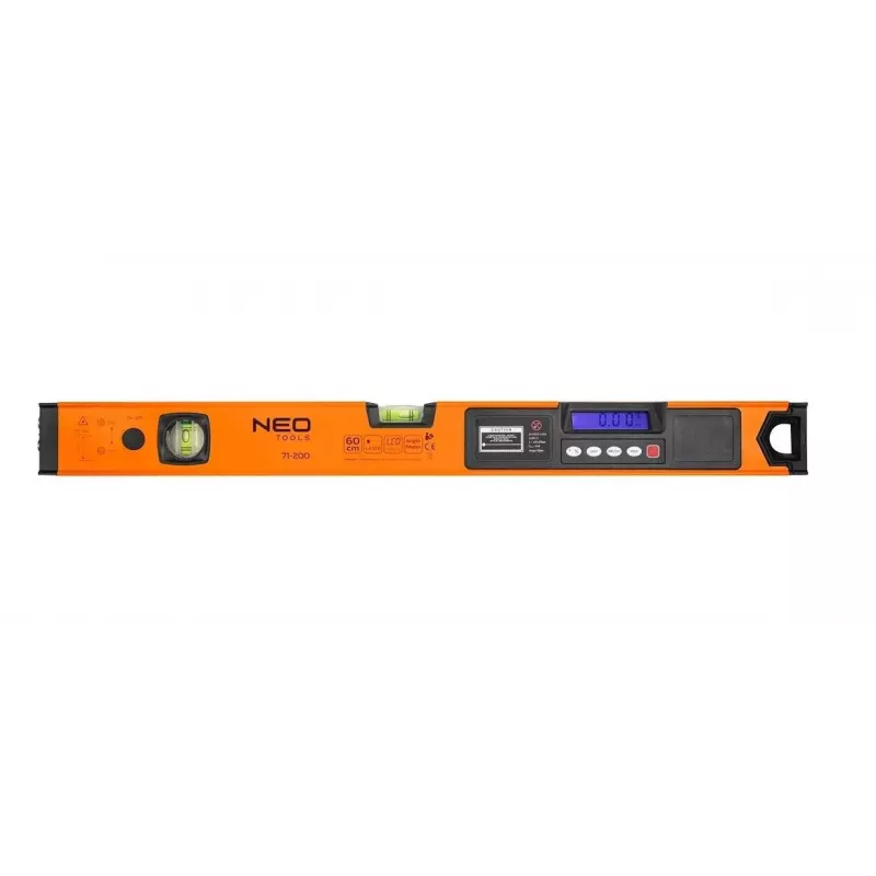 Nível de bolha com indicador eletrónico e ponteiro laser Neo Tools 60 cm