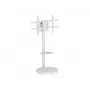 Suporte de chão com prateleira para TV LCD/LED/Plasma 37-86 polegadas TECHLY branco
