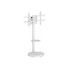 Suporte de chão com prateleira para TV LCD/LED/Plasma 37-86 polegadas TECHLY branco
