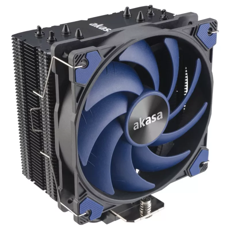 Akasa Alucia H4 Plus - Arrefecimento a ar - 12 cm - 33,1 dB - 56,3 cfm - Preto - Azul
