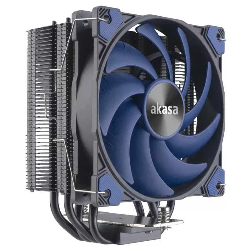 Akasa Alucia H4 Plus - Arrefecimento a ar - 12 cm - 33,1 dB - 56,3 cfm - Preto - Azul