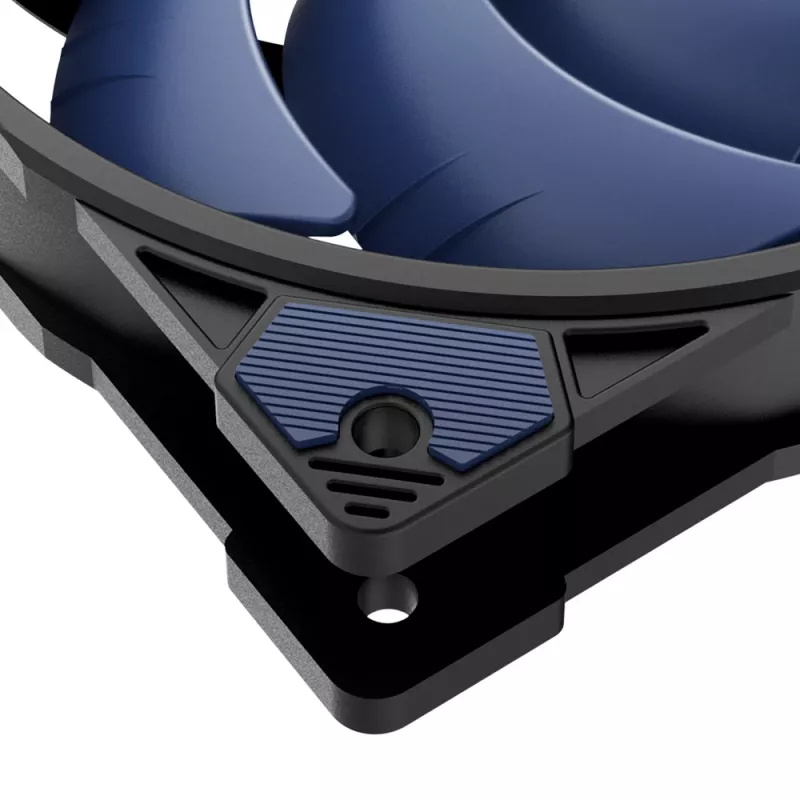 Akasa Alucia H4 Plus - Arrefecimento a ar - 12 cm - 33,1 dB - 56,3 cfm - Preto - Azul
