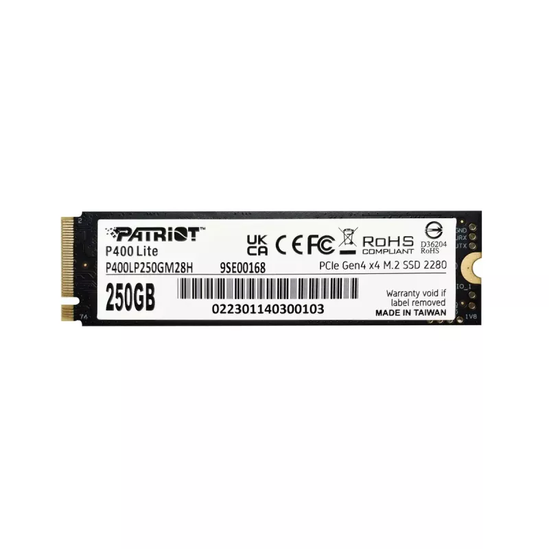 Unidade SSD Patriot Memory P400 Lite 250 GB M.2 PCI Express 4.0 NVMe