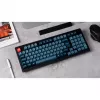 V5 Max, teclado gaming preto/azul-cinzento, layout DE, Gateron Jupiter Banana, Hot-Swap, RGB