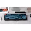 V5 Max, teclado gaming preto/azul-cinzento, layout DE, Gateron Jupiter Banana, Hot-Swap, RGB