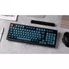 V5 Max, teclado gaming preto/azul-cinzento, layout DE, Gateron Jupiter Banana, Hot-Swap, RGB