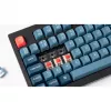 V5 Max, teclado gaming preto/azul-cinzento, layout DE, Gateron Jupiter Banana, Hot-Swap, RGB