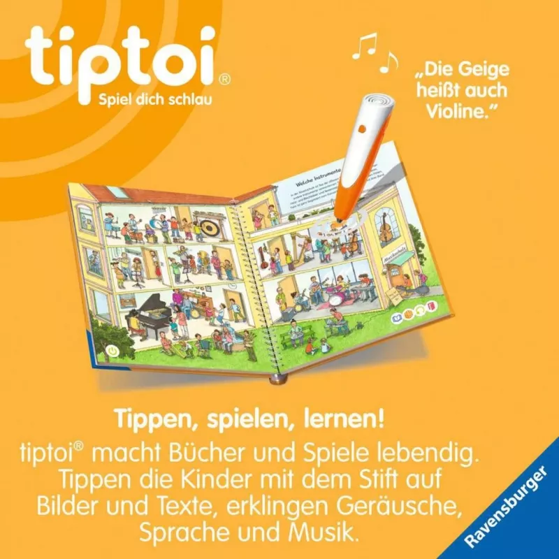 tiptoi Wieso? Weshalb? Warum? Wir entdecken Musik, livro didático