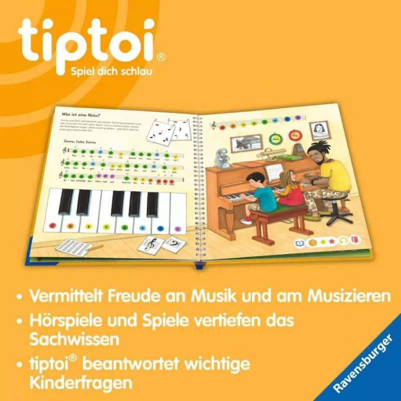 tiptoi Wieso? Weshalb? Warum? Wir entdecken Musik, livro didático
