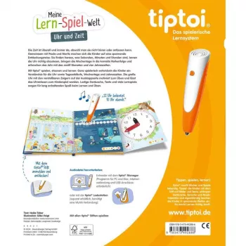 tiptoi Meine Lern-Spiel-Welt: Uhr und Zeit, livro didático