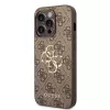 GUESS D?klas Guess GUHCP15L4GMGBR iPhone 15 Pro 6.1 ruda | ruda capa rígida 4G Big Metal Logo