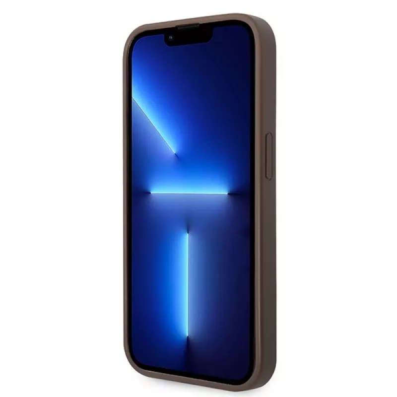 GUESS D?klas Guess GUHCP15L4GMGBR iPhone 15 Pro 6.1 ruda | ruda capa rígida 4G Big Metal Logo