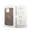 GUESS D?klas Guess GUHCP15L4GMGBR iPhone 15 Pro 6.1 ruda | ruda capa rígida 4G Big Metal Logo