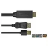 Adaptador de cabo de vídeo Alcasa HDMI-DP020 2 m HDMI Type-A DisplayPort preto