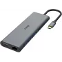 Docking station e replicador de portas para portátil Akasa AK-CBCA28-18BK com fios USB 3.2 Gen 1 (3.1 Gen 1) Type-C preto - cinzento (AK-CBCA28-18BK)