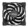 Ventoinha fina Akasa Alucia XS 120 mm - preta