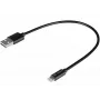Adaptador SANDBERG Lightning - USB macho para Lightning macho - 20 cm - Preto - para Apple iPad/iPhone/iPod (Lightning)
