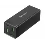 Fonte de alimentação SANDBERG - 65 Watt - 3,25 A - PD, QC - 4 portas de saída (2 x USB, 2 x USB-C)