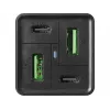 Fonte de alimentação SANDBERG - 65 Watt - 3,25 A - PD, QC - 4 portas de saída (2 x USB, 2 x USB-C)