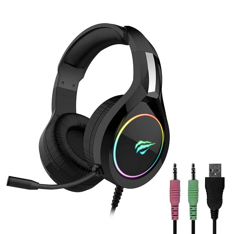 Auscultadores gaming Havit GAMENOTE H2232D RGB USB+3.5mm