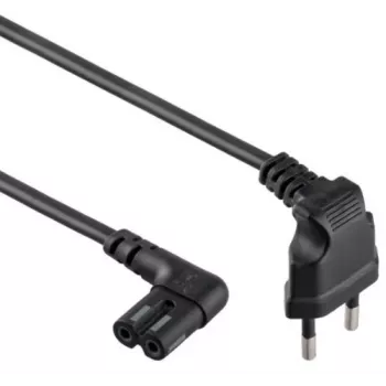 Cabo de alimentação Gembird PC-184L 1 m H05VV-F CEE7/16 para C7, 2,5 A, preto