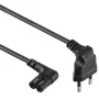 Cabo de alimentação Gembird PC-184L 1 m H05VV-F CEE7/16 para C7, 2,5 A, preto