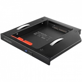 AXAGON RSS-CD12 Adaptador 2,5 SSD/HDD para unidade ótica 12,7 mm LED