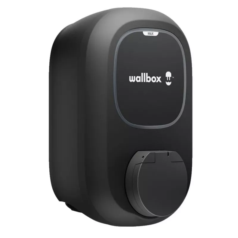 Wallbox Pulsar MAX Socket 22 kW Wi-Fi Bluetooth — Estação de carregamento para veículos elétricos, versão com tomada