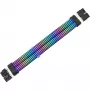 Cabo flat THERMALTAKE AC-082-CN1NAN-A1 8-pin fêmea-a-fêmea, preto, 0,272 m