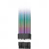 Cabo flat THERMALTAKE AC-082-CN1NAN-A1 8-pin fêmea-a-fêmea, preto, 0,272 m