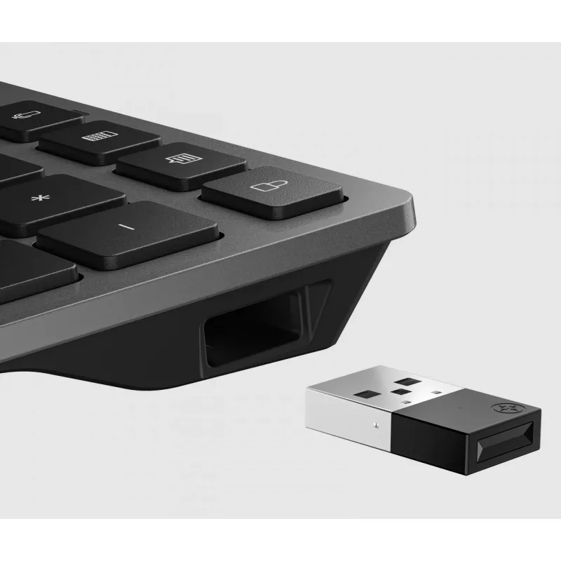 Teclado sem fios recarregável multidispositivo HP 720 tamanho completo USB Bluetooth