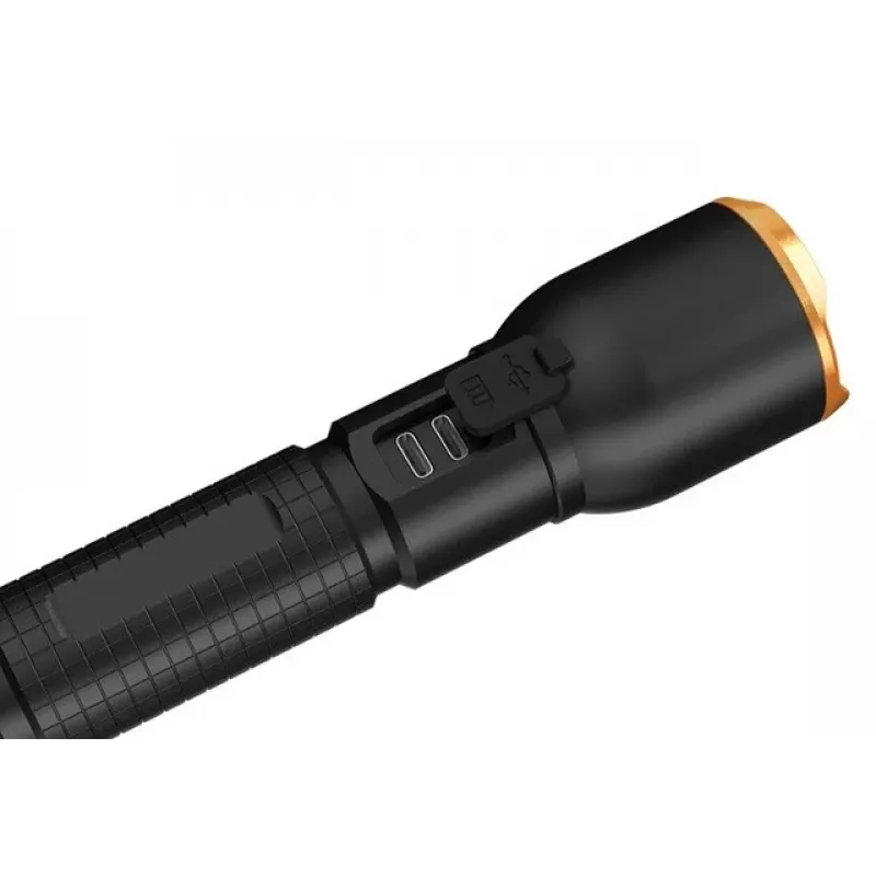 Lanterna Duracell DF4000R preta – lanterna recarregável, design compacto