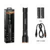 Lanterna Duracell DF4000R preta – lanterna recarregável, design compacto