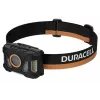 Lanterna de cabeça Duracell DH1000R — preta/laranja, luz recarregável mãos livres