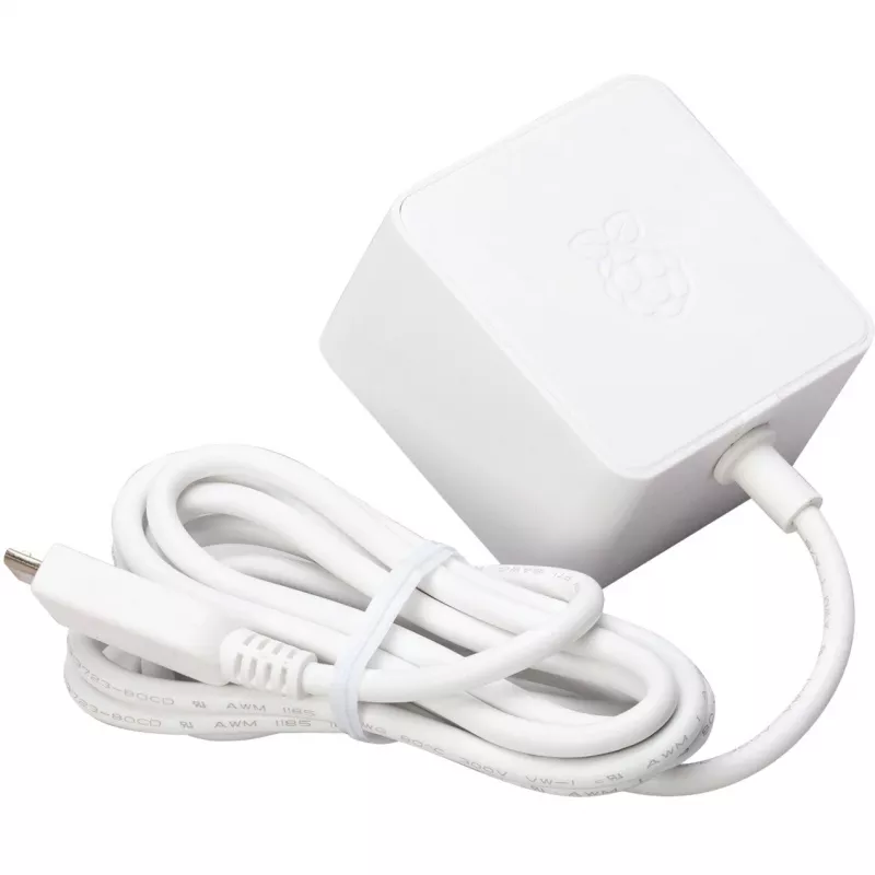 Fonte de alimentação oficial Raspberry Pi PI 3, fonte de alimentação branca