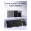 Teclado Inateck KB06101_STEEL GRAY Home RF Wireless + Bluetooth QWERTZ inglês preto