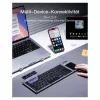 Teclado Inateck KB06101_STEEL GRAY Home RF Wireless + Bluetooth QWERTZ inglês preto