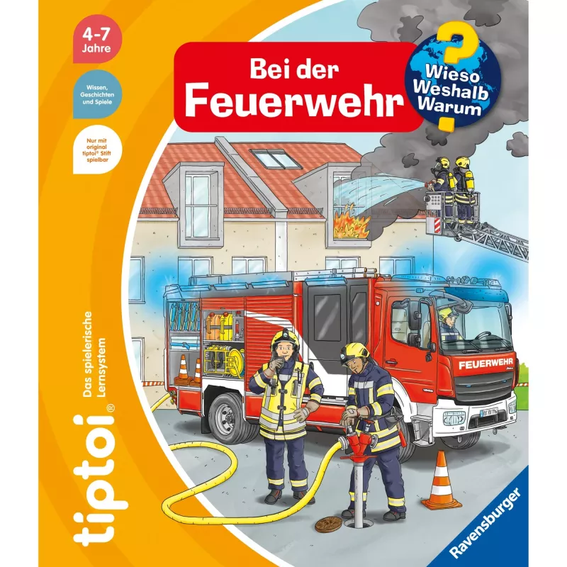 tiptoi Wieso? Weshalb? Warum? Bei der Feuerwehr, livro educativo