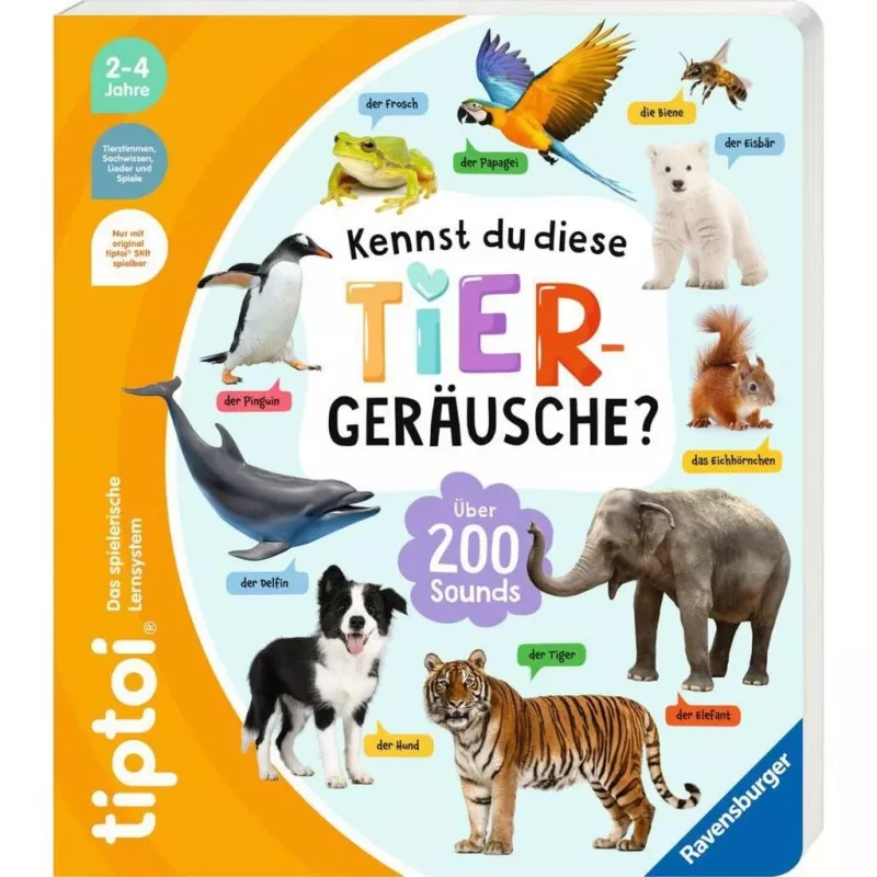 tiptoi Kennst du diese Tiergeräusche?, livro educativo