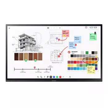 Ecrã interativo Sharp PN-LA862 86 polegadas 4K Ultra HD touchscreen preto