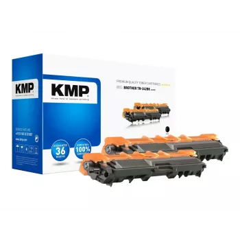 KMP DOUBLEPACK B-T57D - pack de 2 - preto - compatível - cartucho de toner (alternativa a: Brother TN242BK) - para Brother DCP-9017, DCP-9022, HL-3142, HL
