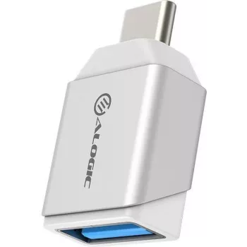 ALOGIC Ultra Series - Adaptador USB - USB-C de 24 pinos (macho) para USB Type-A (fêmea) - USB 3.1 Gen 1 - prateado (ULCAMN-SLV)