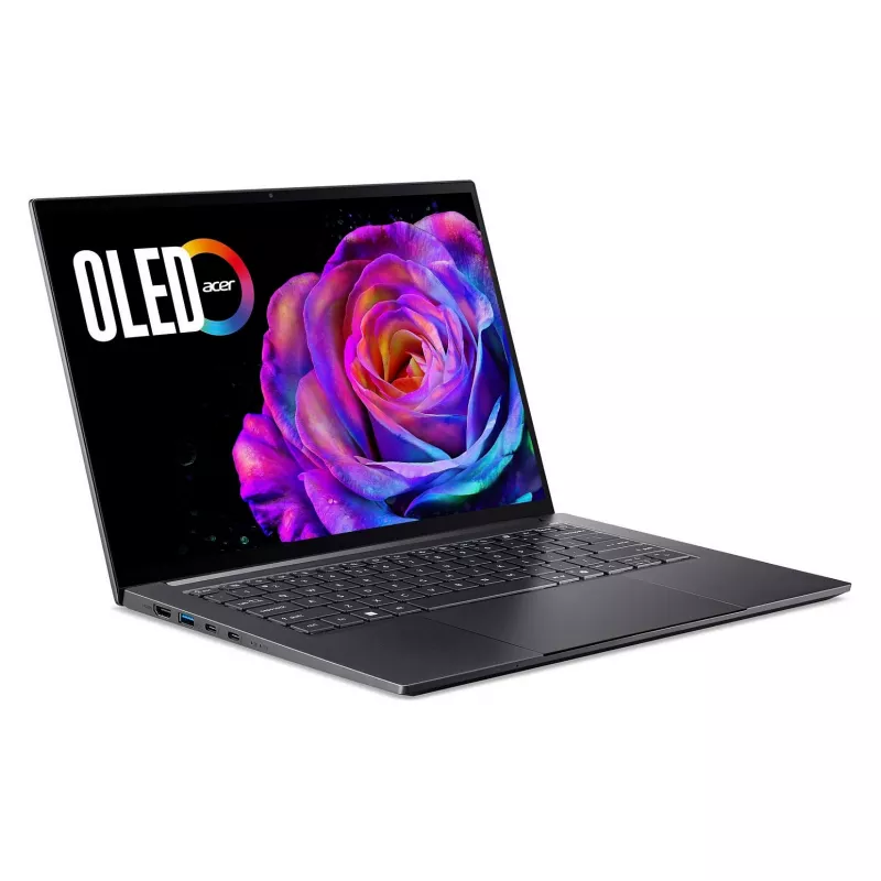 Portátil Acer Swift X 14 OLED SFX14-73G-975F NX.J81EG.004 — 14,5 polegadas 2880×1800, Intel Core Ultra 9 285H, 2 TB SSD, GeForce RTX 5070, HDMI/USB-C, Windows 11 Home