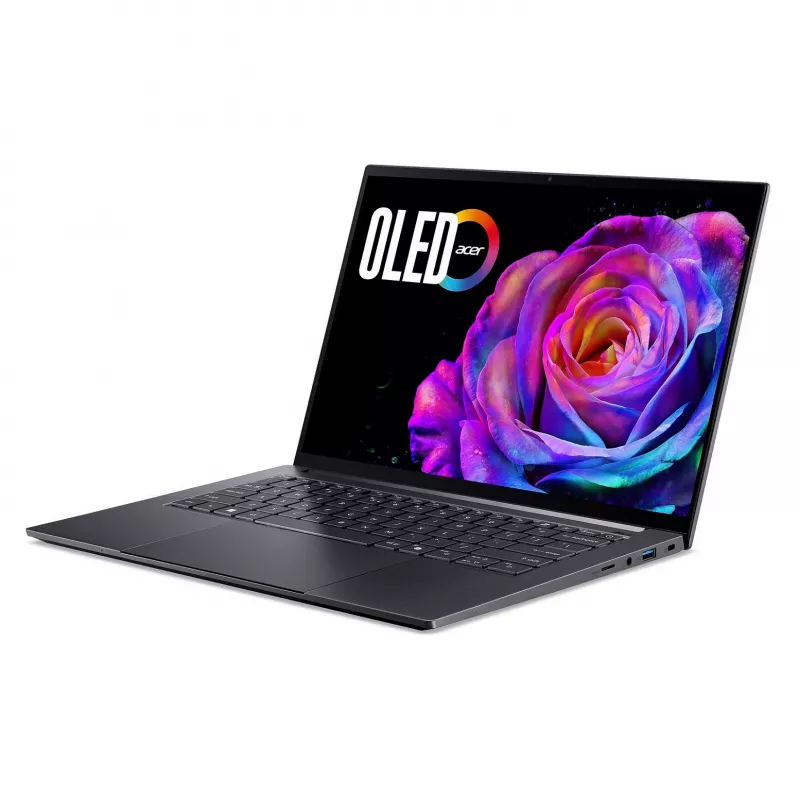 Portátil Acer Swift X 14 OLED SFX14-73G-975F NX.J81EG.004 — 14,5 polegadas 2880×1800, Intel Core Ultra 9 285H, 2 TB SSD, GeForce RTX 5070, HDMI/USB-C, Windows 11 Home
