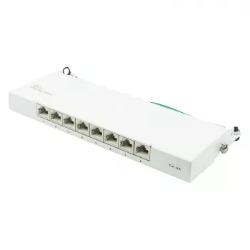Patch panel Alcasa GC-N0119 0,5U 10 Gigabit Ethernet RJ-45 Cat6a
