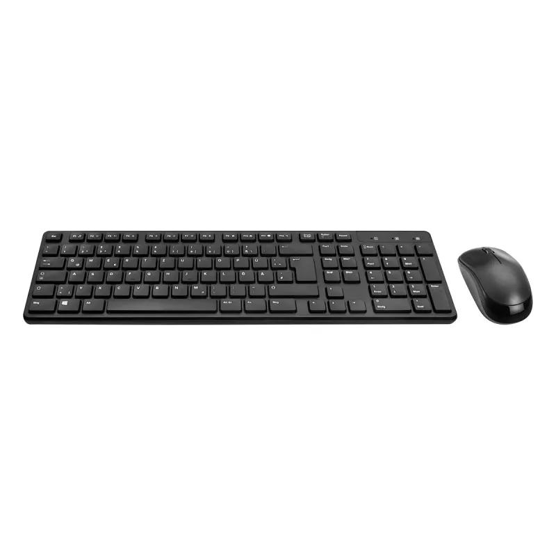 Conjunto de secretária sem fios Speedlink SIGNIUM SL-640303-BK preto — layout DE, teclado e rato sem fios